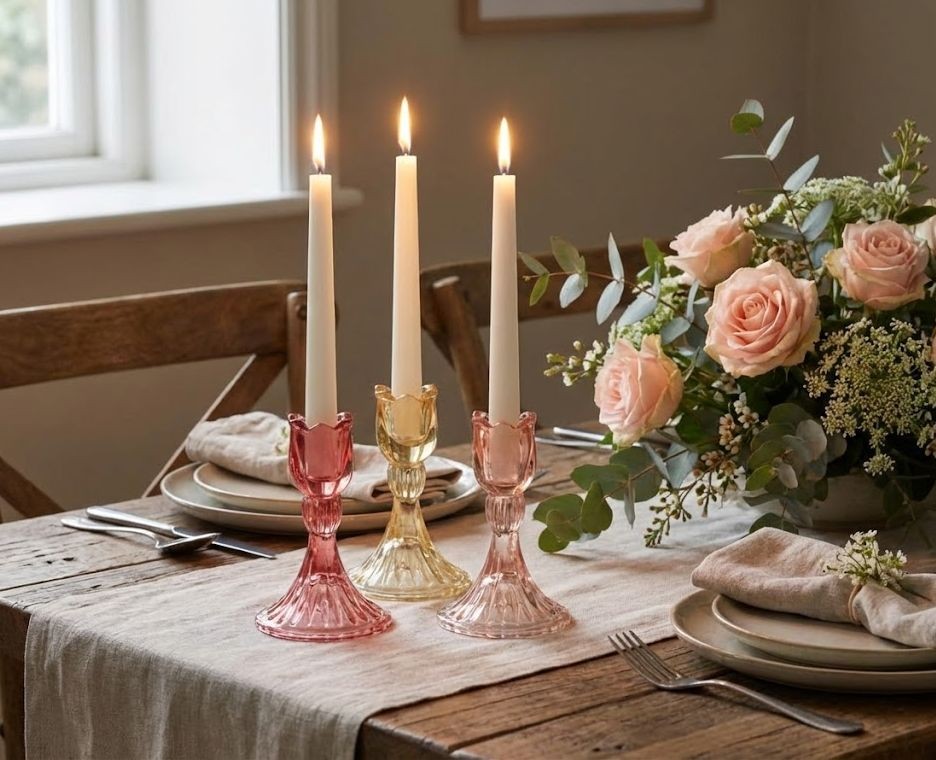 3ks růžový mix skleněný svícen tulipán Tulippo - Ø 8*12 cm J-Line by Jolipa 3ks růžový mix skleněný svícen tulipán Tulippo - Ø 8*12 cm J-Line by Jolipa