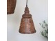 Přírodní antik závěsné světlo lampa z proutěného ratanu - Ø 22*32cm/ E27/ 25W Chic Antique