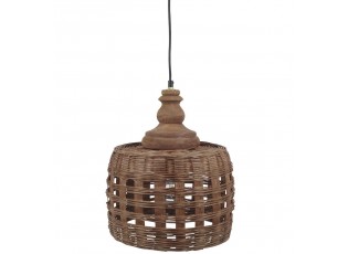 Přírodní antik závěsné světlo lampa z proutěného ratanu - Ø 31*38cm/ E27/ 25W