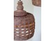 Přírodní antik závěsné světlo lampa z proutěného ratanu - Ø 31*38cm/ E27/ 25W Chic Antique