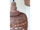 Přírodní antik závěsné světlo lampa z proutěného ratanu - Ø 31*38cm/ E27/ 25W Chic Antique