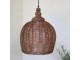 Přírodní antik závěsné světlo lampa z proutěného ratanu - Ø 34*52cm/ E27/ 25W Chic Antique