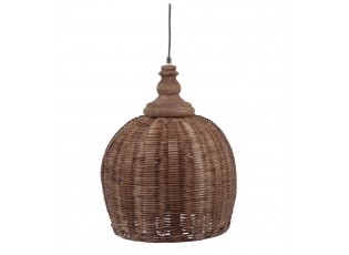 Přírodní antik závěsné světlo lampa z proutěného ratanu - Ø 34*52cm/ E27/ 25W