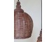 Přírodní antik závěsné světlo lampa z proutěného ratanu - Ø 34*52cm/ E27/ 25W Chic Antique