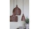 Přírodní antik závěsné světlo lampa z proutěného ratanu - Ø 34*52cm/ E27/ 25W Chic Antique