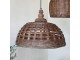 Přírodní antik závěsné světlo lampa z proutěného ratanu - Ø 62*43cm/ E27/ 25W Chic Antique