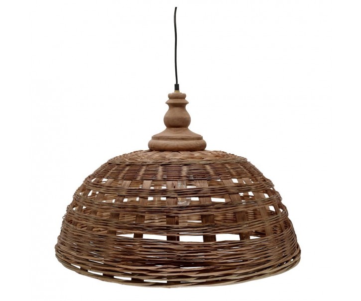 Přírodní antik závěsné světlo lampa z proutěného ratanu - Ø 62*43cm/ E27/ 25W Chic Antique