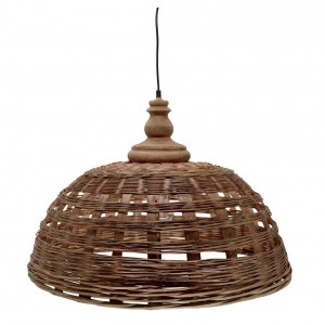 Přírodní antik závěsné světlo lampa z proutěného ratanu - Ø 62*43cm/ E27/ 25W