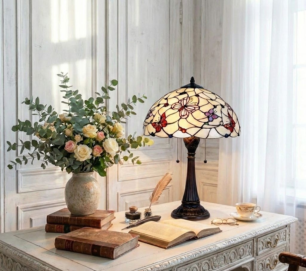 Stolní lampa Tiffany - Ø 30*39 cm 1x E14