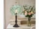 Modrá stolní lampa Tiffany Bloom - 21*21*38 cm Clayre & Eef