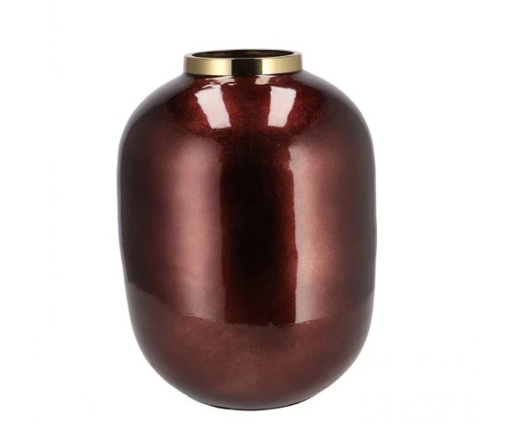 Bronzová kovová váza Jullie Jolly bronze - Ø 28*36 cm daan kromhout
