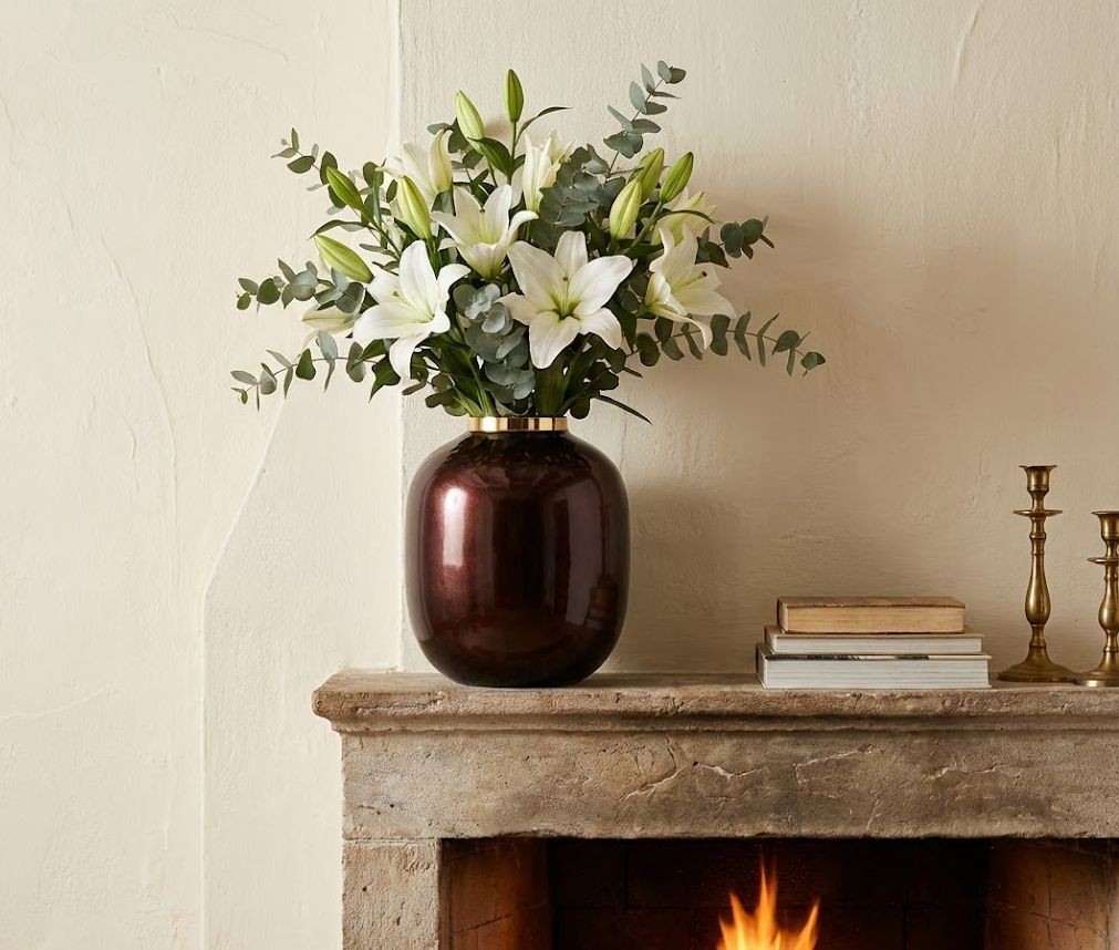 Vínová kovová váza Jullie Jolly red - Ø 28*36 cm daan kromhout Vínová kovová váza Jullie Jolly red - Ø 28*36 cm daan kromhout