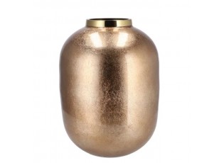 Tmavě zlatá kovová váza Jullie Jolly gold - Ø 28*36 cm