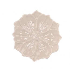 Šedý keramický talířek ve tvaru květu Bloom Cosmea - Ø 11*3 cm