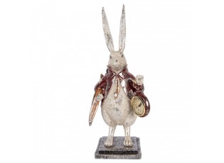 Decorative Figurine Rabbit 15x12x38 Cm Beige Plastic - 15*12*38 cm