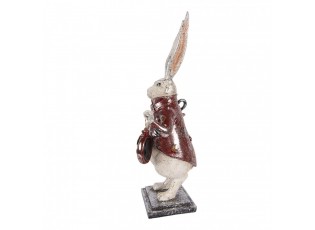 Decorative Figurine Rabbit 15x12x38 Cm Beige Plastic - 15*12*38 cm