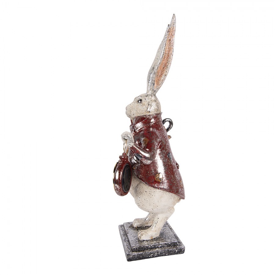 Decorative Figurine Rabbit 15x12x38 Cm Beige Plastic - 15*12*38 cm