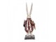 Decorative Figurine Rabbit 15x12x38 Cm Beige Plastic - 15*12*38 cm Clayre & Eef