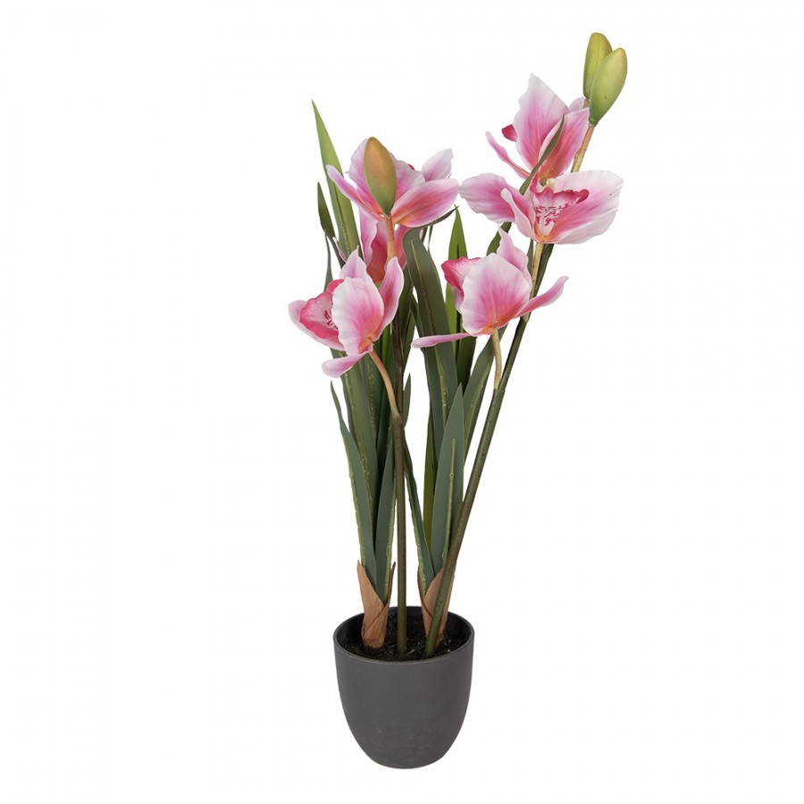Dekorační umělá květina orchidej - 14*14*55 cm