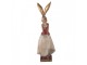Decorative Figurine Rabbit 15x13x46 Cm Gold Colored Plastic - 15*13*46 cm Clayre & Eef
