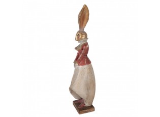 Decorative Figurine Rabbit 15x13x46 Cm Gold Colored Plastic - 15*13*46 cm
