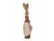 Decorative Figurine Rabbit 15x13x46 Cm Gold Colored Plastic - 15*13*46 cm Clayre & Eef