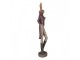 Decorative Figurine Rabbit 16x14x75 Cm Gold Colored Plastic - 16*14*75 cm Clayre & Eef