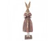 Decorative Figurine Rabbit 13x12x47 Cm Gold Colored Plastic - 13*12*47 cm Clayre & Eef