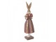 Decorative Figurine Rabbit 13x12x47 Cm Gold Colored Plastic - 13*12*47 cm Clayre & Eef
