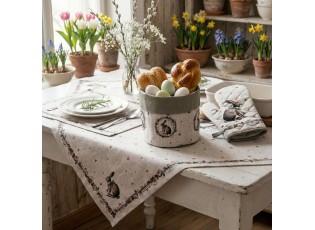 Bavlněný ubrus na stůl Natural Linen Easter - 100*100 cm