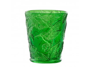 Zelená sklenička kolibřík Hummin Bird - Ø 9*10 cm / 250 ml