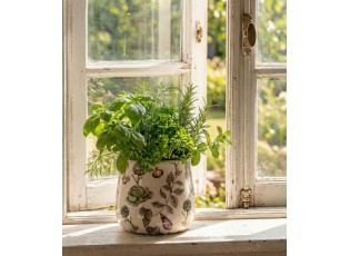 Keramický obal na květináč zelenina The Kitchen Garden L - Ø 21*19 cm