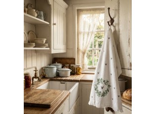 Bílý froté ručník se srdíčky Heart - 40*66 cm