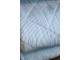 Bílo-modrý pruhovaný bavlněný přehoz Aix Quilt - 130*180 cm Chic Antique