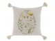 Béžový bavlněný povlak na polštář s vajíčky a střapci Aix - 50*50 cm Chic Antique