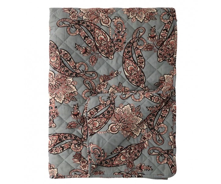 Krémový přehoz Paisley vzor Aix Quilt - 130*180 cm Chic Antique