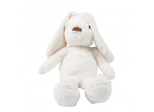 Roztomilá plyšová bílá zaječice Mia - 40 cm