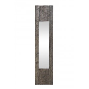 Antik nástěnné zrcadlo z recyklovaného dřeva Grimaud - 26*3*122 cm