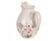 Béžový keramický džbán s lučními květy Flowers of Love S - 16*12*19 cm Clayre & Eef