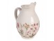 Béžový keramický džbán s lučními květy Flowers of Love S - 16*12*19 cm Clayre & Eef