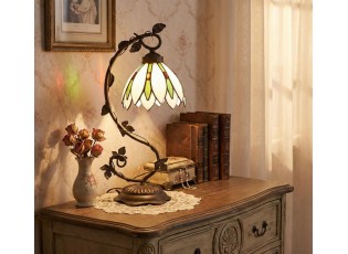 Stolní lampa Tiffany Estrella - Ø 18x53 cm E14/max 1x25W