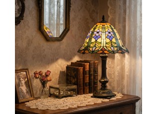 Stolní lampa Tiffany - Ø 30*48 cm 1x E14