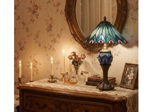 Stolní lampa Tiffany Peacock