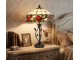 Stolní lampa Tiffany s růžemi Rosalin - Ø 35*61 cm 2x E27/60W Clayre & Eef