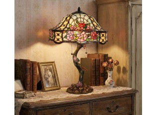 Stolní lampa Tiffany Flowers