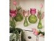 Pastelově růžový skleněný svícen/ váza tulipán Love Tulip - Ø 7*18 cm daan kromhout