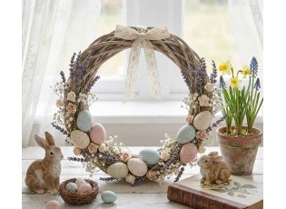 Přírodní ratanový věnec Wreath Rattan L - Ø 40*4 cm