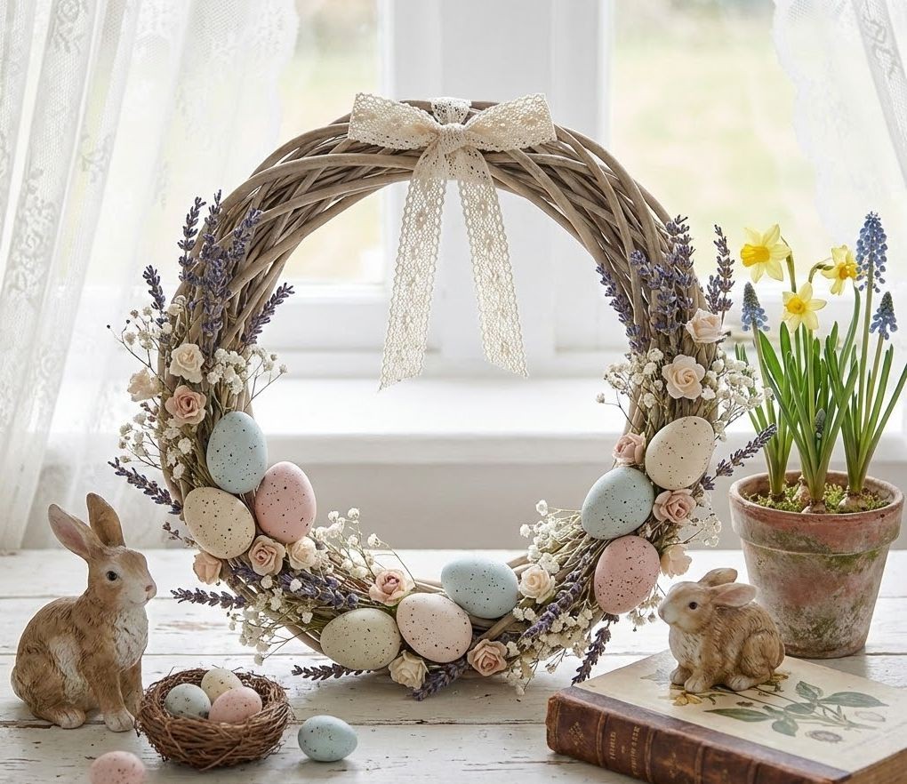 Přírodní ratanový věnec Wreath Rattan L - Ø 40*4 cm