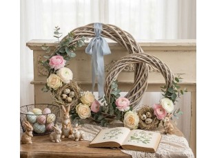 Přírodní ratanový věnec Wreath Rattan M - Ø 30*4 cm