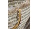 Přírodní hnědá plážová taška košík Beach Bag - 58*14*33 cm Chic Antique
